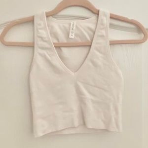 Athleta aurora rib crop tank